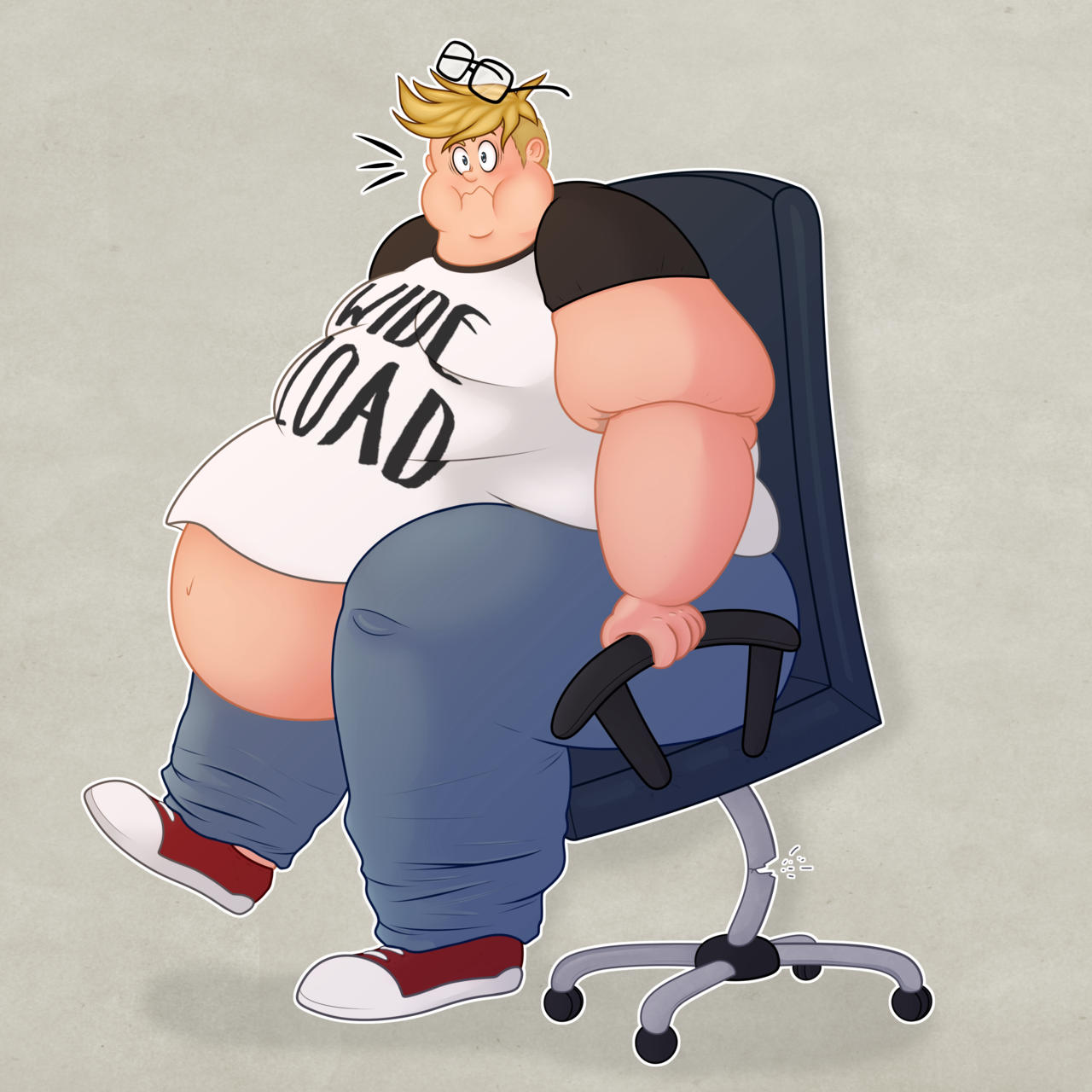 puddingmaid: Can I get a uuuhhh - a guy so big he breaks chairs?   DeviantArt  -