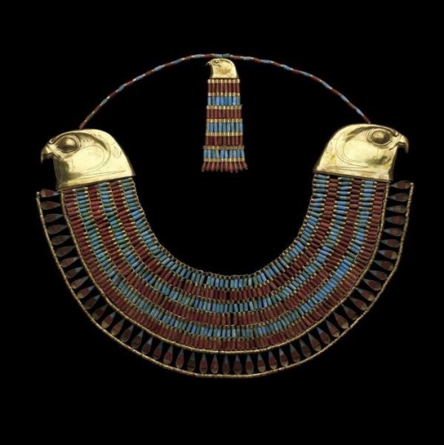 the-oceanid: Falcon Collar of Princess Neferuptah, 12th dynasty.