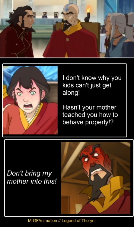 avatarthoryn: These three kids - Tenzin, Bumi and Kya - just don’t get along with each other&h