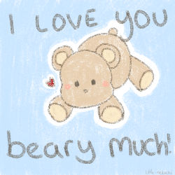 little-nekochii:  beary beary much!! – please don’t repost ; w ; 