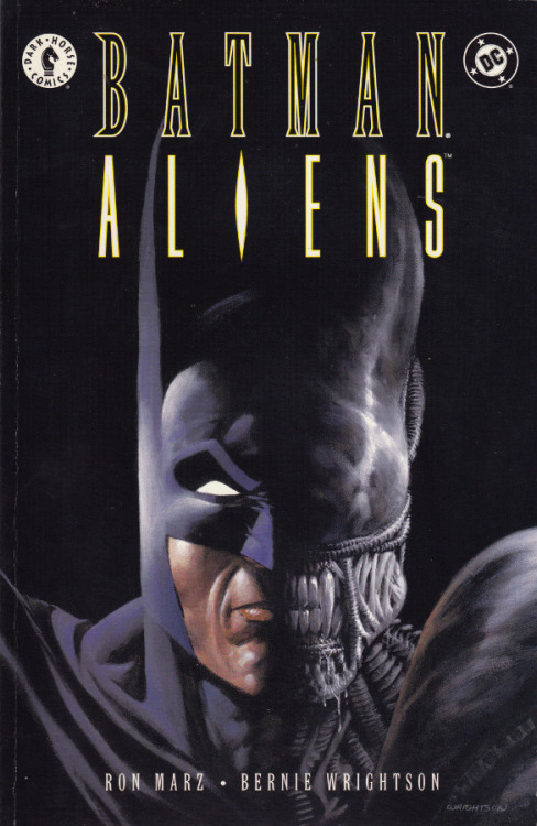 Batman/Aliens #1 (DC Comics, 1997). Cover adult photos