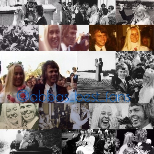 Today Would have Been Agnethas And Björns 45th Wedding Anniversary. They got married At 6th July 197