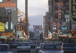 vintagelasvegas: Las Vegas, October 1967. Photos by John Bulmer, driving across the U.S. on assignment for the Sunday Times of London. Bulmer: “There were quite a few cars filled with teenagers, just cruising up and down, to see and be seen … They