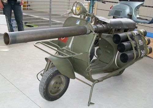 peashooter85: The Vespa 150 TAP Called the “Bazooka Vespa”, the Vespa 150 TAP was a Fren