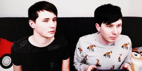 philsextendedbday:  martisun:  here’s a bunch of gifs of dan looking at phil like