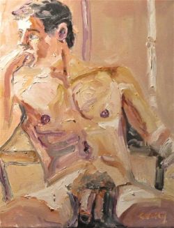 stevenclaytoncorry:  original oil, IMPRESSIONS OF A NUDE AT THE WINDOW, Steven Corry, GAY ART, 2017