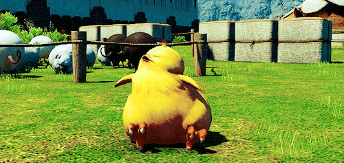 devalentione: ( Minions of Final Fantasy XIV ) -   Heavy Hatchling     It would be foolish to believe that a chocobo could achieve this size dining on greens alone, regardless of how many hundreds of bushels were devoured…in a single sitting. Chicken