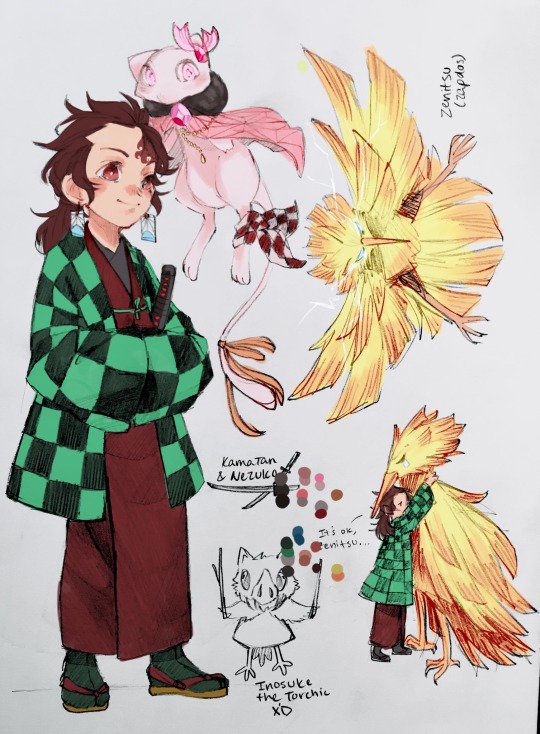 Commissions Closed — Colored KnY Pokémon au doodles for the really