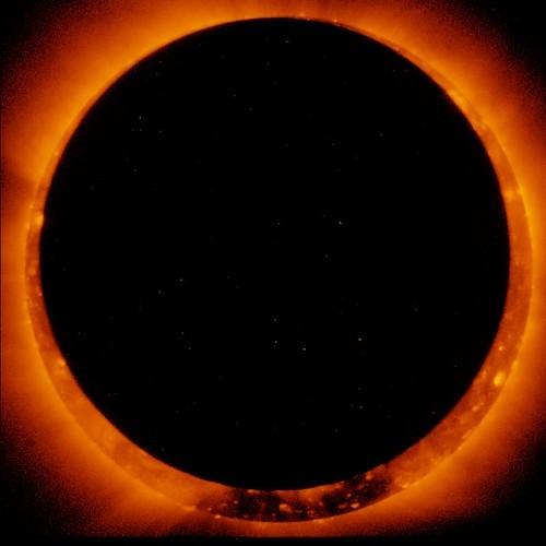 Solar Eclipse, Middle (NASA, Hinode, 01/07/11) by NASA’s Marshall Space Flight Center