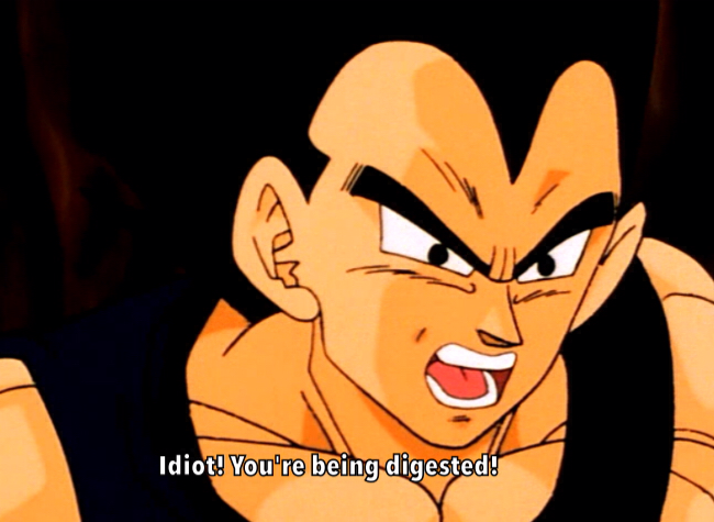 pizzashere:  I always found it funny that English dub Vegeta was at least 80% snarkier