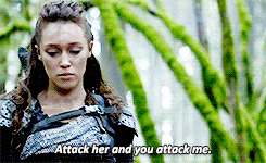 c-lexas:  The 100 meme | clexa scenes [3/6] → 2x10