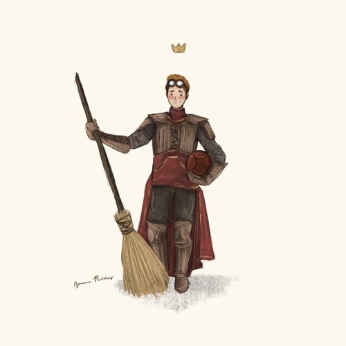 Ronald. Weasley is our king.Instagram (where I post my art far more frequently): @jennapaddey