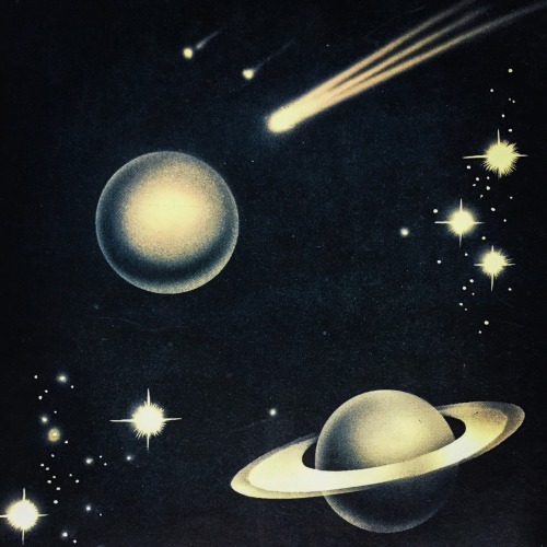 astronotmovie:Some cosmic art of the 1950s, which is always so streamlined, unique &amp; beautif