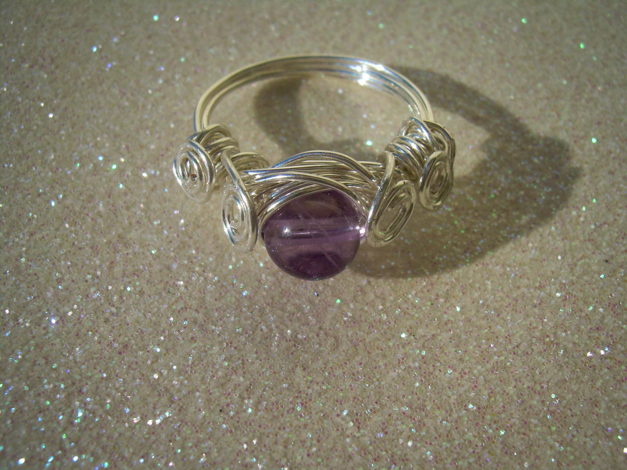 cosmicmoonlightx:  Ametrine wire ring. I am surprised with how much I love how it