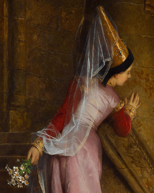 mysteriousartcentury:Pierre-Charles Comte (1853-1895), The secret rendez-vous, oil on panel, 73.5 x 