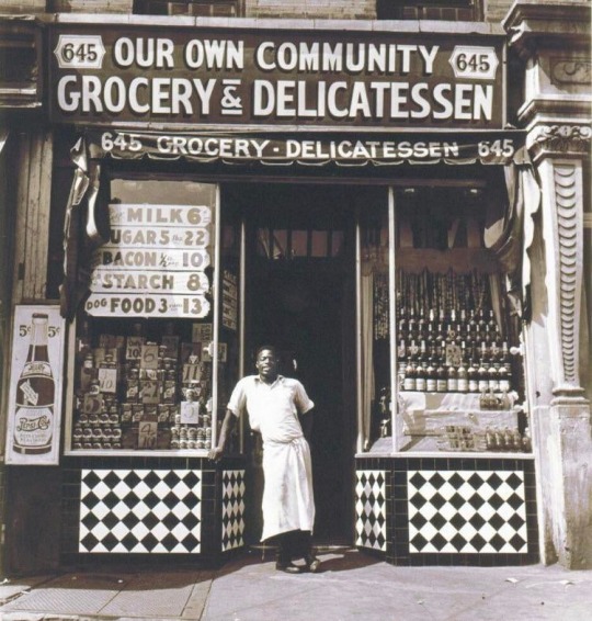 atomicrobotlive:Harlem grocer standing in adult photos