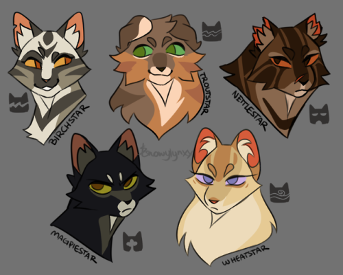 Spoodlee - Hiatus on X: Last set of symmetrical icons for a while! I did  my secondary Warrior Cat OCs. The last one was a commission for a user on  Discord. #warriorcats