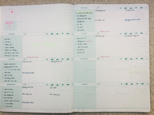 16/100 days of productivity Weekly planner: 13-19th March 2017