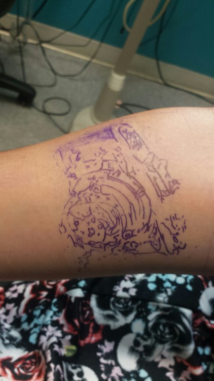 I got a new tattoo today and I absolutely adore it!