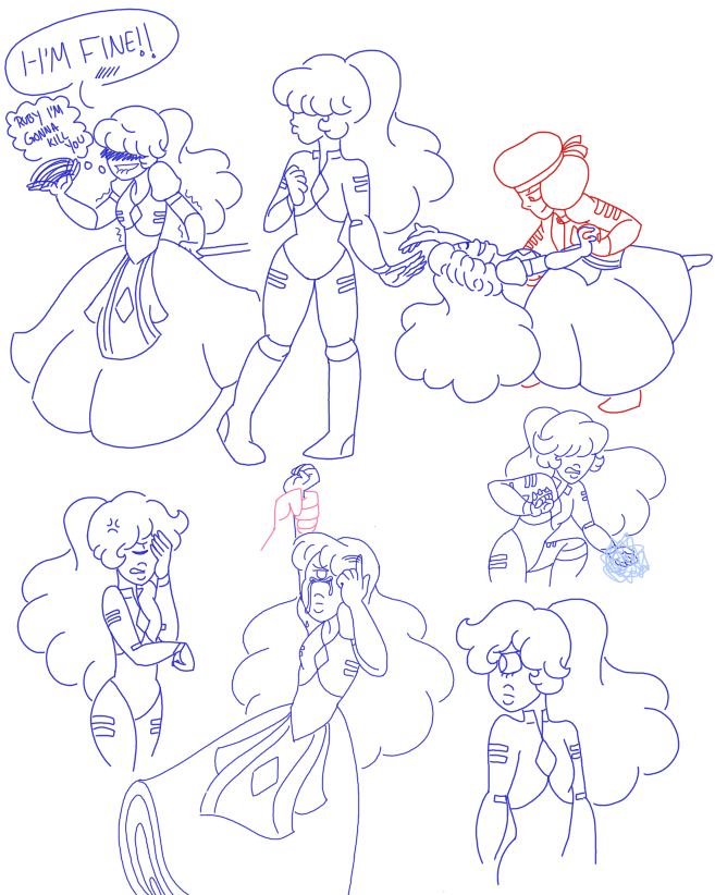 marasartstuff:  Juust a bunch of sketches based off of Rhinocio’s AMAZING and beautiful