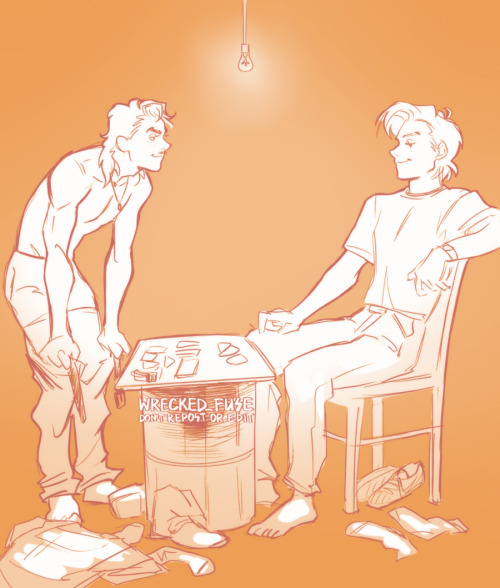 wrecked-fuse:promptsRocking Chair || Strip poker and one being a sore loserQuarantine haircut || Lis