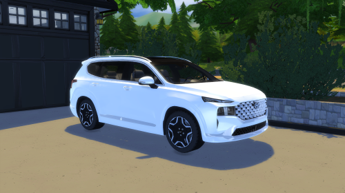 2021 Hyundai Santa Fe by LorySims Screenshots by @moderncrafterThe Adventurous Compact SUV CAR POLYC