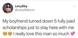 youngblackandvegan:  danielle-mertina:  Don’t do this.  If you’re with the right person, the relationship will survive the distance.  This is selfish af