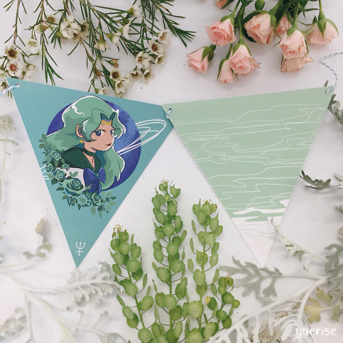 Photos of my Sailor Moon flagsets I’ll have available at upcoming conventions! twitter | ig 