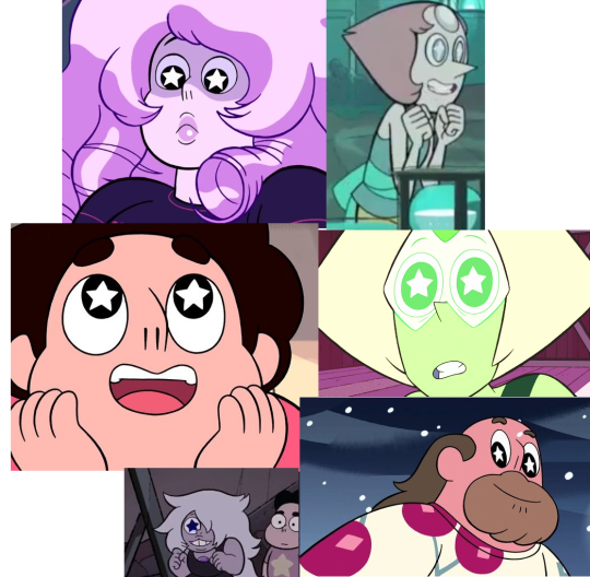 insomniac-arrest:  what we absolutely need: Lapis and Garnet doing the star-eye thing