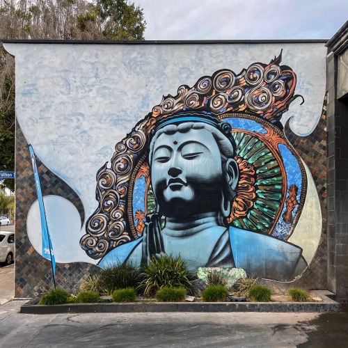 ‘Kannon/Kuan Yin’ Recent photos one of the only two remaining El Mac x Retna collabs in L.A. Painted