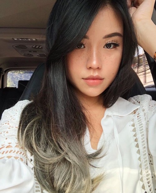 asian-teen-girl:What a cute asian girl with an amazing body! Those freckles are one unique feature a