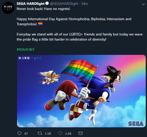 waitingtorespawn: SEGA LITERALLY SAID GAY RIGHTS