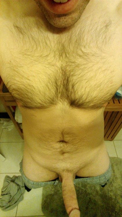 bigdbob:  Freezing cold here today, so I’m hanging out in my Christmas sweat pants. Here’s a softie and stiffie for you all.  So hot