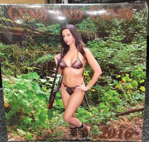 #kerritaylor  photo by reel fish studios guns and camo calendar 2016 cover model