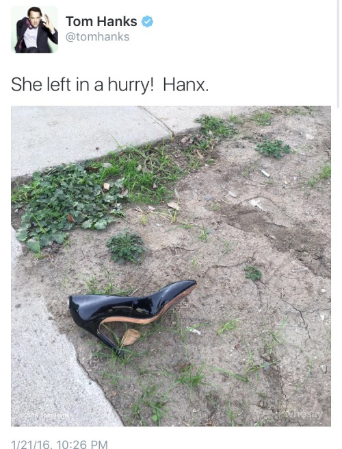 thank-you-mrs-loopner:half of tom hanks’ twitter is him tweeting lost items he sees and he sig