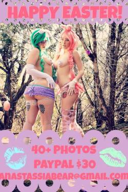 Hexhypoxia:  On Sale Now! Super Awesome Nsfw Easter Set Starring Anastassia Bear
