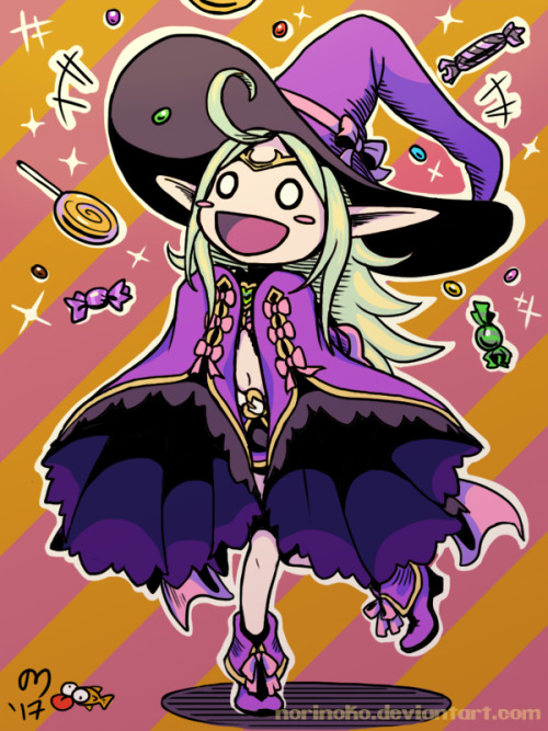 Witch Nowi from Fire Emblem Heroes.I haven’t gotten any of the Halloween units yet.. ;_;