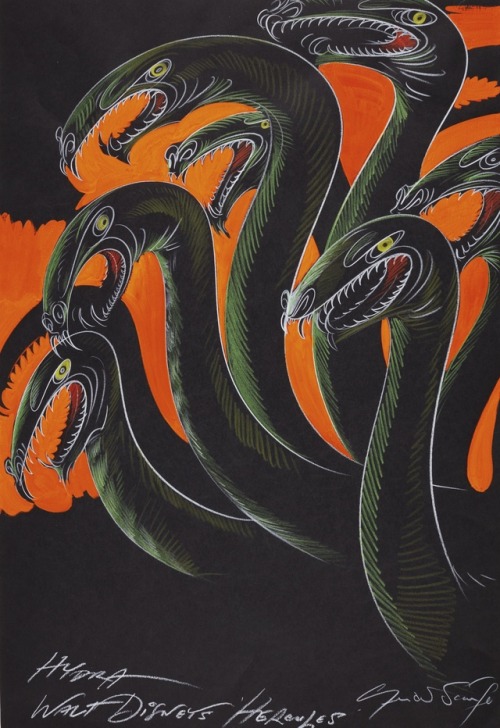 disney-universes:Hydra concepts by Gerald Scarfe.