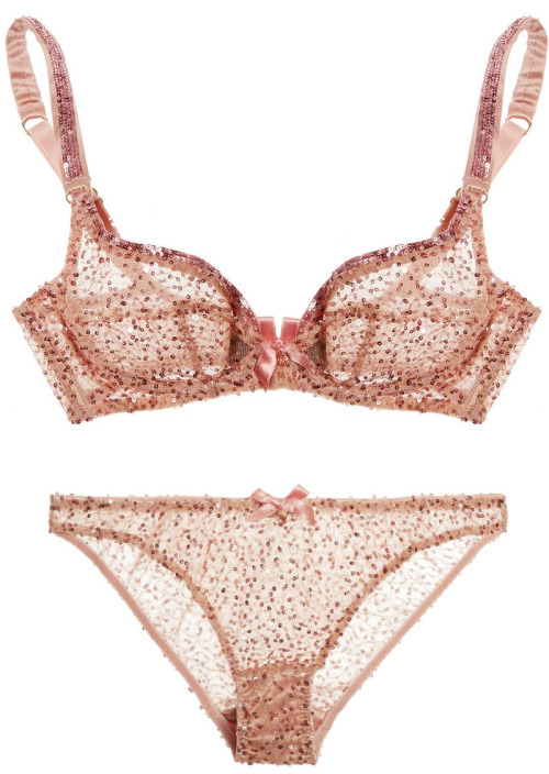 martysimone:Agent Provocateur | “Czarinah” in nude color | Soirée SS15 Collection