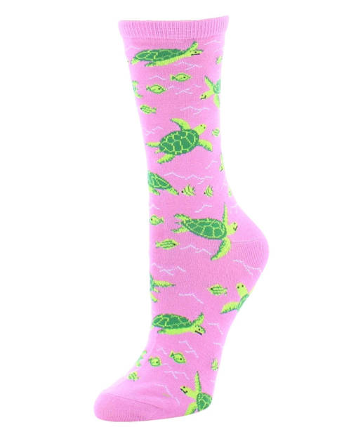 magicalshopping: ♡ Turtle Time Bamboo Blend Crew Socks by MeMoi ♡ 