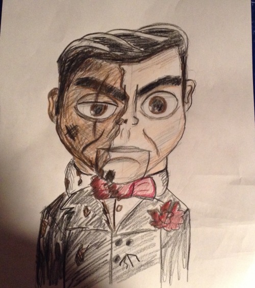 Slappy With His Half Burned Face From The Goosebumps:movie Novel.