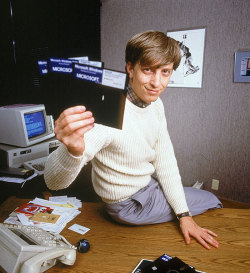 thehungryhungryemo:  odlaws:  supernikoe:  okay but my favorite images of bill gates is when he posed for the 1983 issue of Teenbeat magazine. Like he willingly climbed onto the table and modeled with his computers for a teen magazine. just look at this