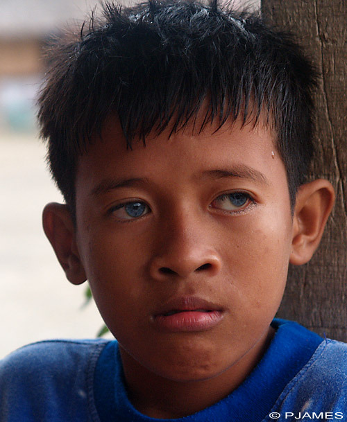 Asian With Natural Blue Eyes