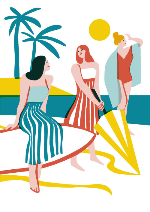 virginie-morgand:Illustration for Make My Lemonade Lemon Bay summer collection 2017some screen 