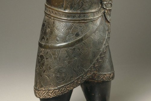 Edo. Figure of a Hornblower, ca. 1504-50. Copper alloy, 24 ½ x 8 ½ x 6 in. (62.2 x 21.