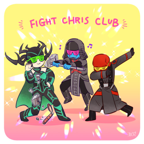 cyancrown:Let me introduce you, FIGHT CHRIS CLUB(｡◕∀◕｡)