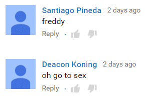 comment-tube:   sorry for the length but these are some of the best comments probably ever 