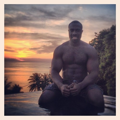 loveforthethickman:  Sunset in Phuket  Hot man and a beautiful sunset…