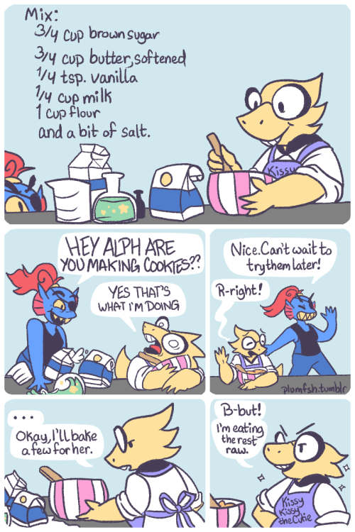 plumfsh:  Comic N-020! “Self Care(?)” My little sister made egg-less cookie dough just to eat casually and I’mma admit it kinda blew my mind I did not know that was an option. EDIT: I was informed general mills flour is currently on recall so please