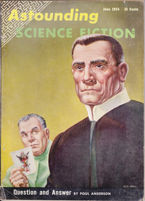 Astounding Science Fiction, June 1954.  Cover: Kelly Freas.